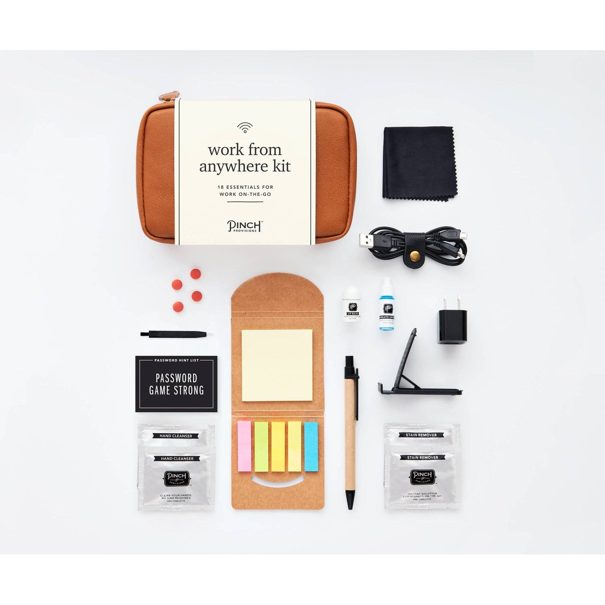PINCH Provisions - Work from Anywhere Kit | Cognac  Pinch Provisions   -better made easy-eco-friendly-sustainable-gifting