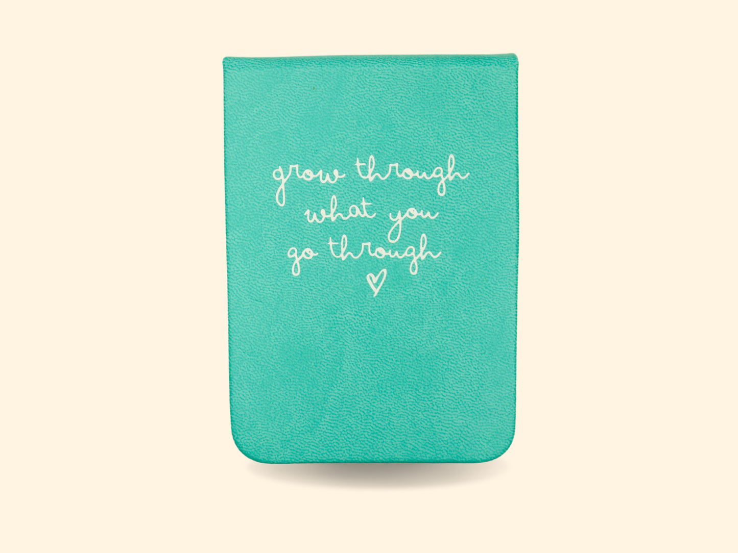 Properly Improper - Grow Through What You Go Through Leatherette Pocket Journal Properly Improper -better made easy-eco-friendly-sustainable-gifting