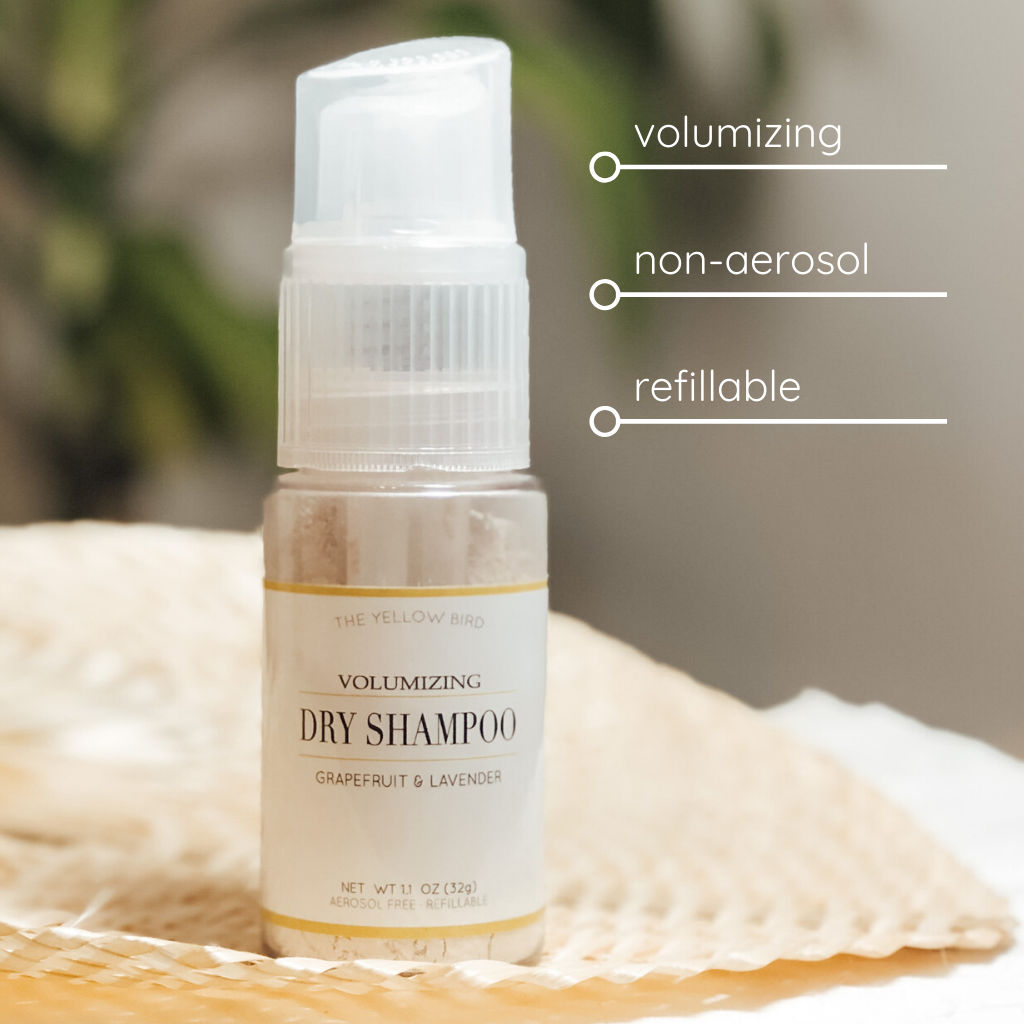 The Yellow Bird - Grapefruit Lavender Dry Shampoo Bottle The Yellow Bird -better made easy-eco-friendly-sustainable-gifting