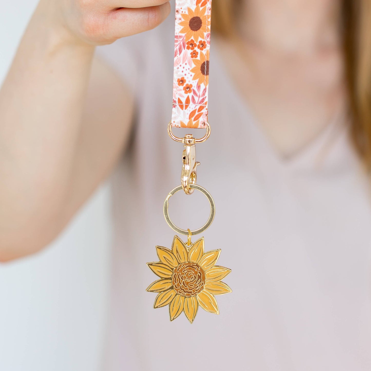 Elyse Breanne Design - Sunflower Field Wristlet Keychain Elyse Breanne Design -better made easy-eco-friendly-sustainable-gifting