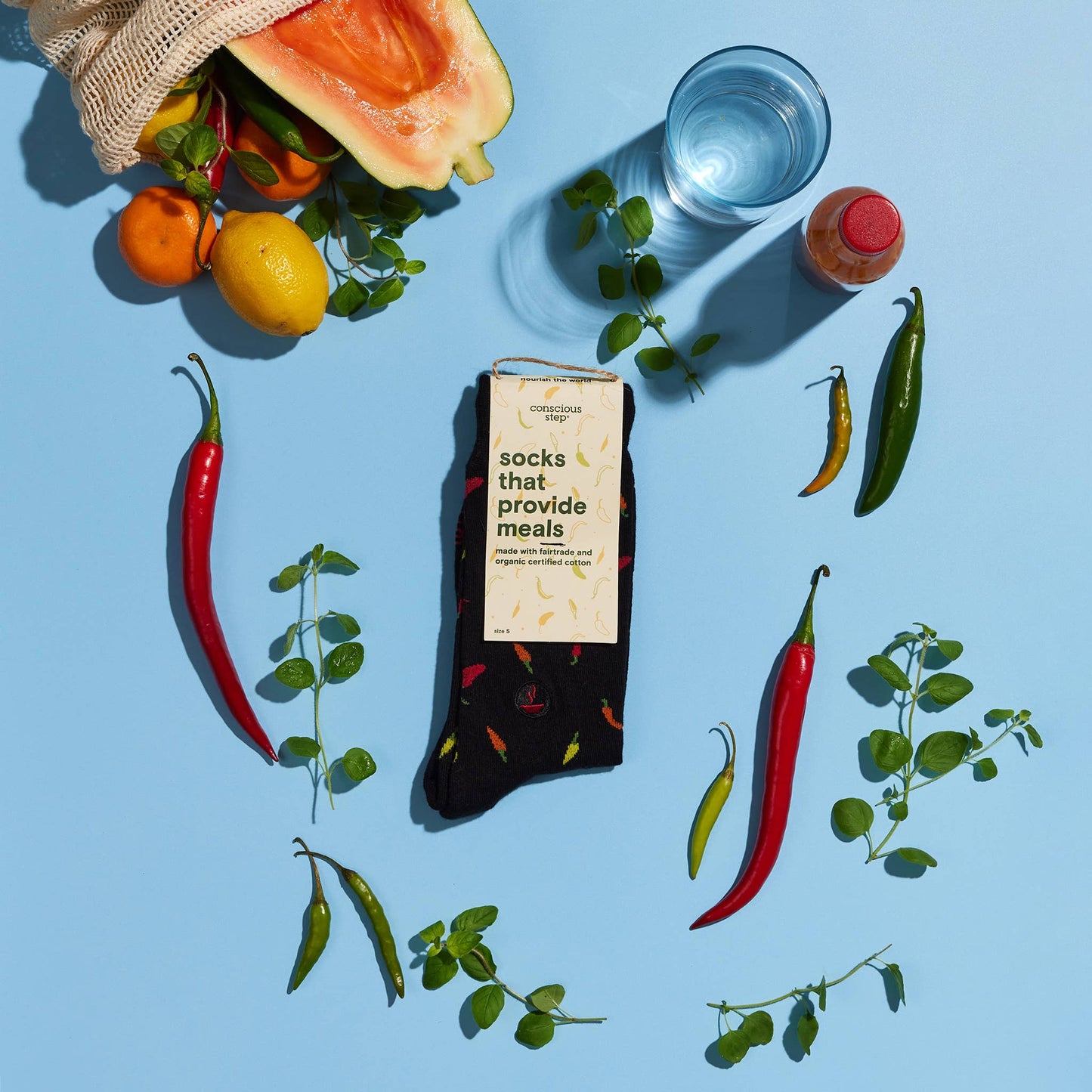 Conscious Step - Socks that Provide Meals (Black Peppers) Conscious Step -better made easy-eco-friendly-sustainable-gifting