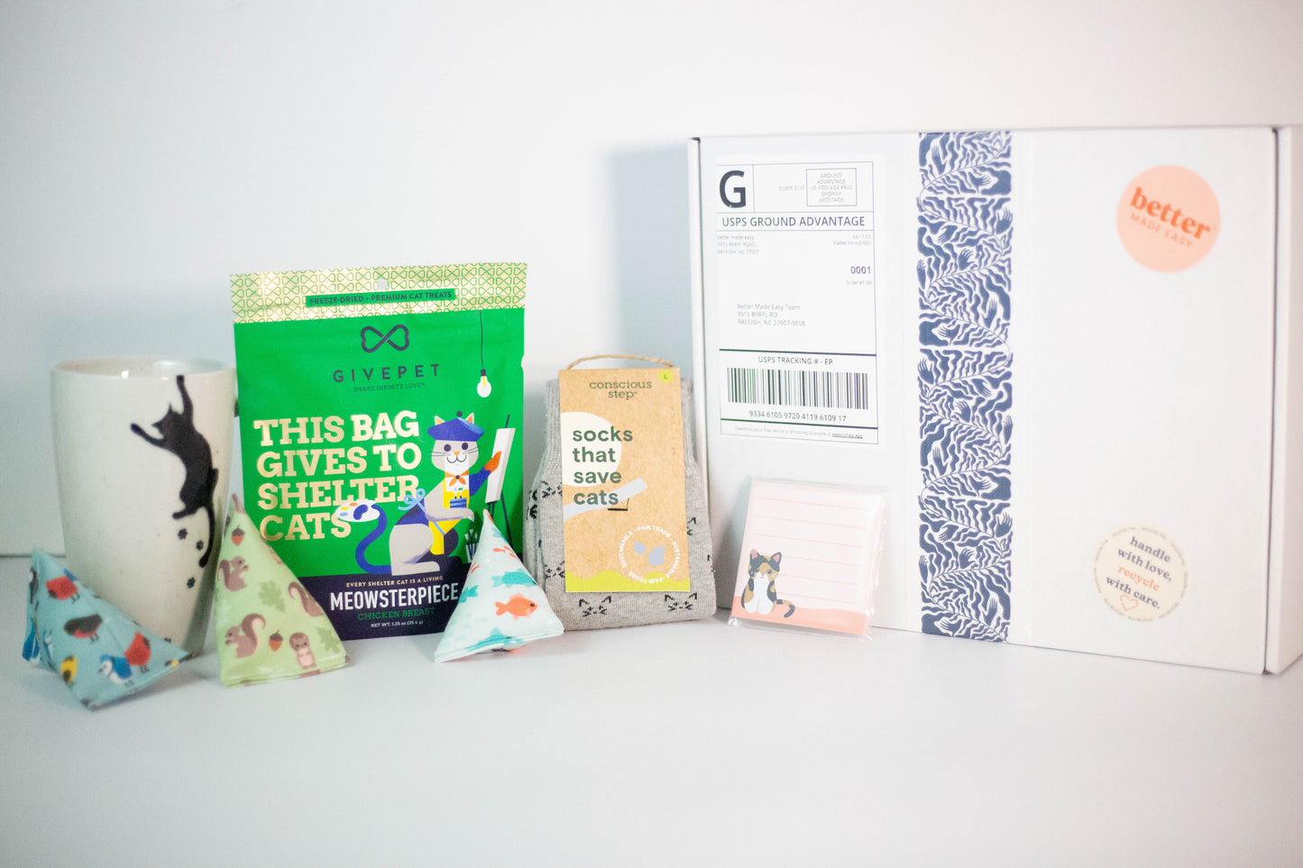 Cat Lover's Better Gift Box better made easy -better made easy-eco-friendly-sustainable-gifting