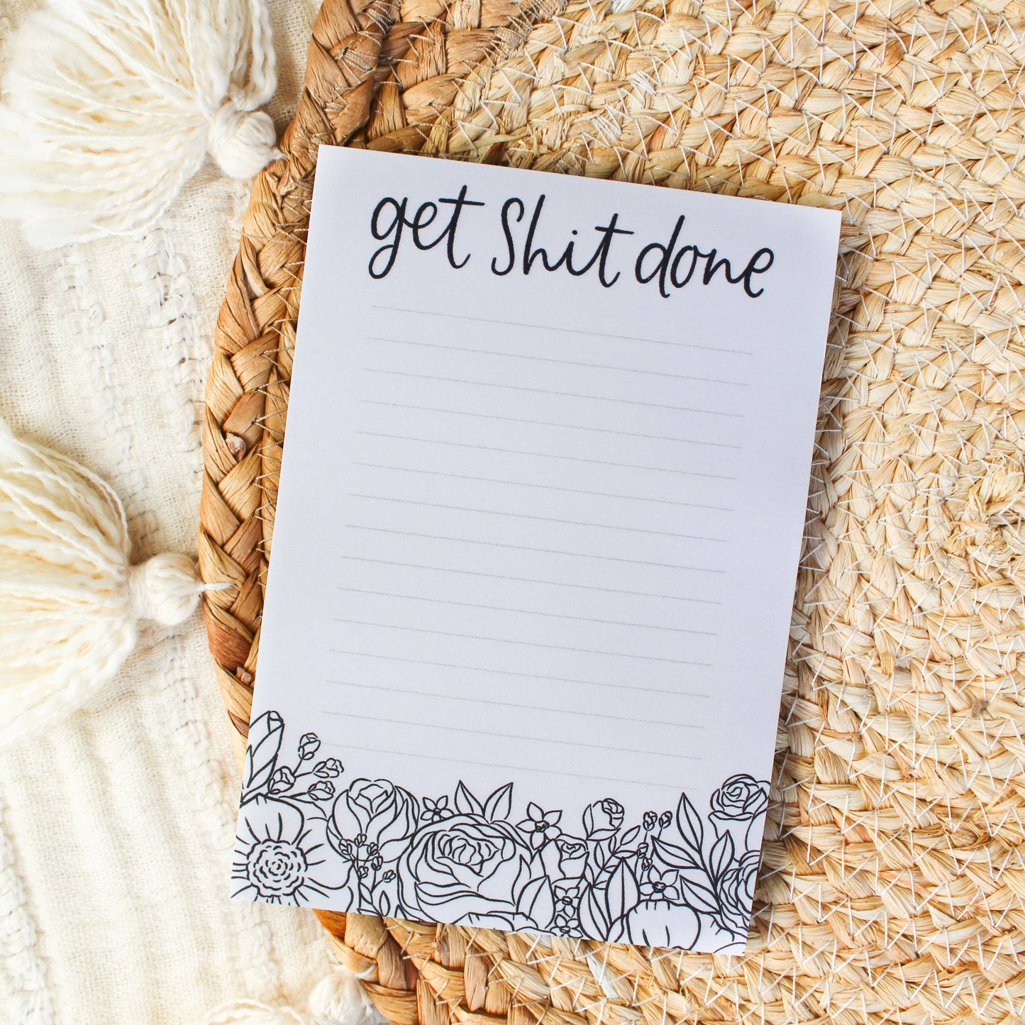 Elyse Breanne Design - Get Shit Done Extra Large Post-It® Notes 4x6 in. Elyse Breanne Design -better made easy-eco-friendly-sustainable-gifting