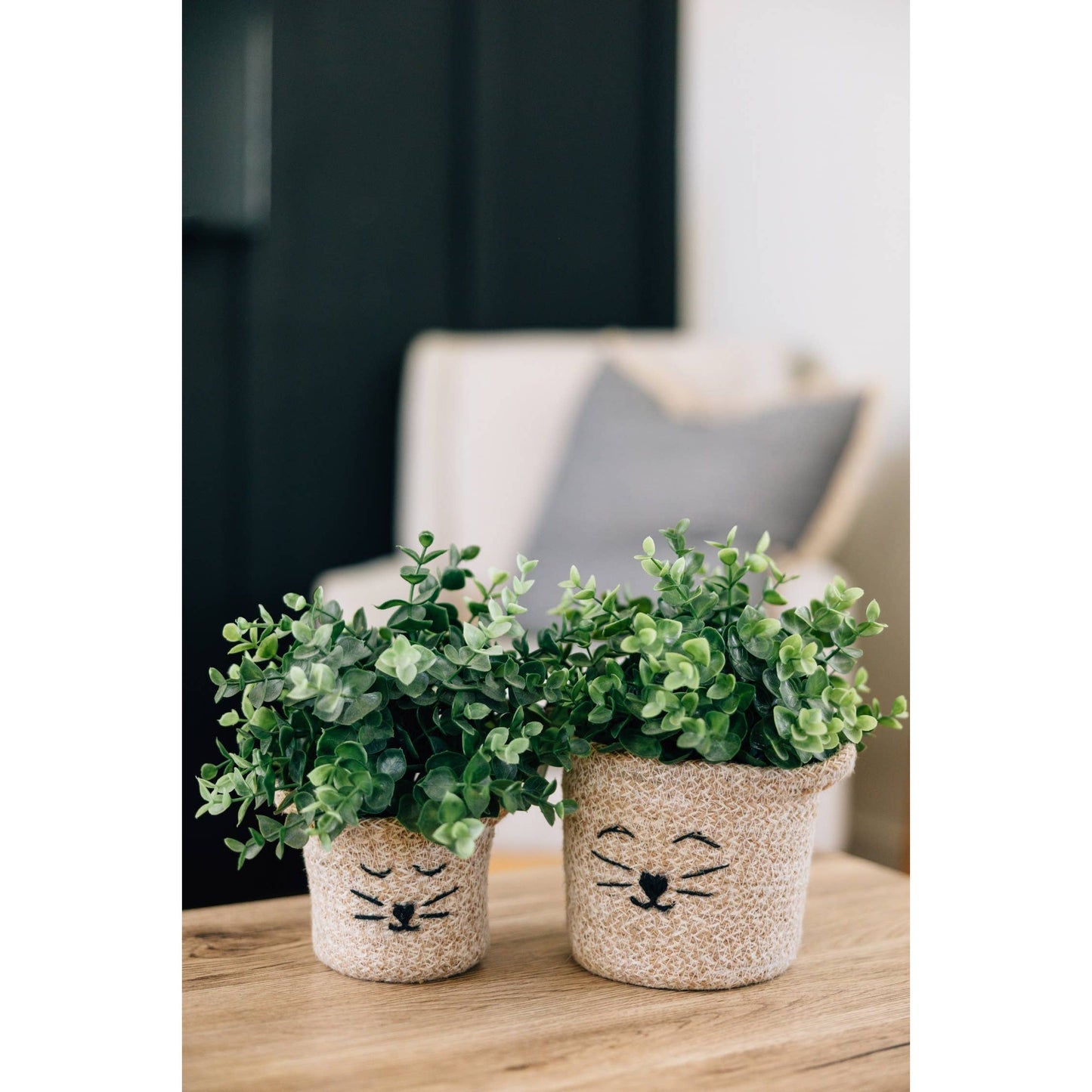 Ten Thousand Villages - Cat Face Jute Basket - Small Ten Thousand Villages -better made easy-eco-friendly-sustainable-gifting
