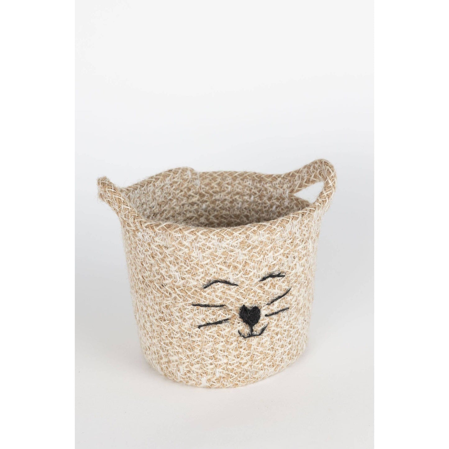 Ten Thousand Villages - Cat Face Jute Basket - Small Ten Thousand Villages -better made easy-eco-friendly-sustainable-gifting