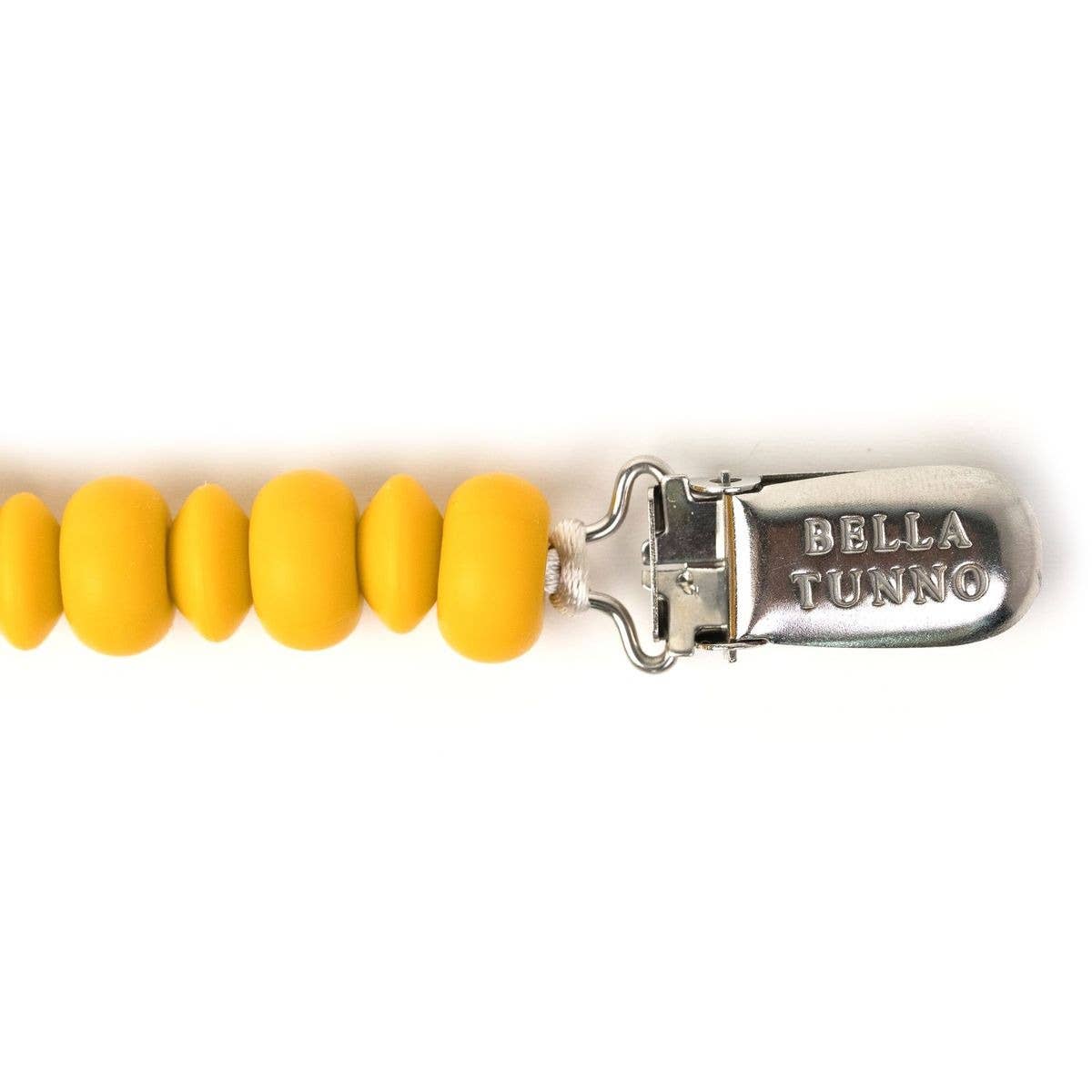 Bella Tunno - Mustard Pacifier Clip - a gift that gives a meal Bella Tunno -better made easy-eco-friendly-sustainable-gifting