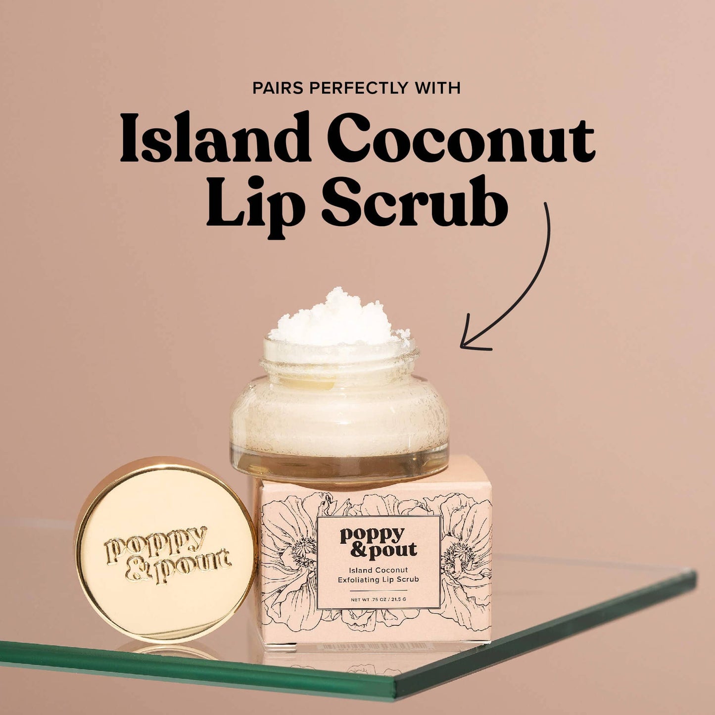 Poppy & Pout - Lip Balm, Island Coconut Poppy & Pout -better made easy-eco-friendly-sustainable-gifting