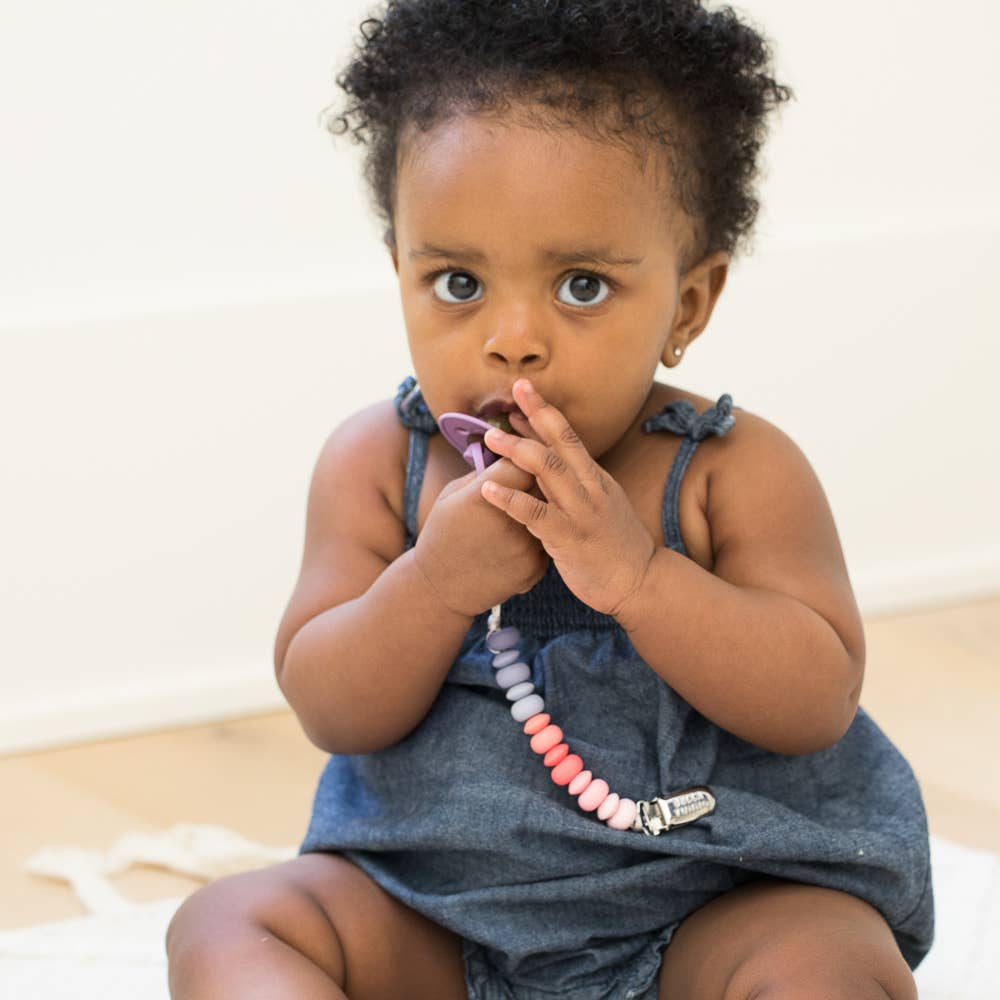 Bella Tunno - Multi Color Reds Pacifier Clip Bella Tunno -better made easy-eco-friendly-sustainable-gifting