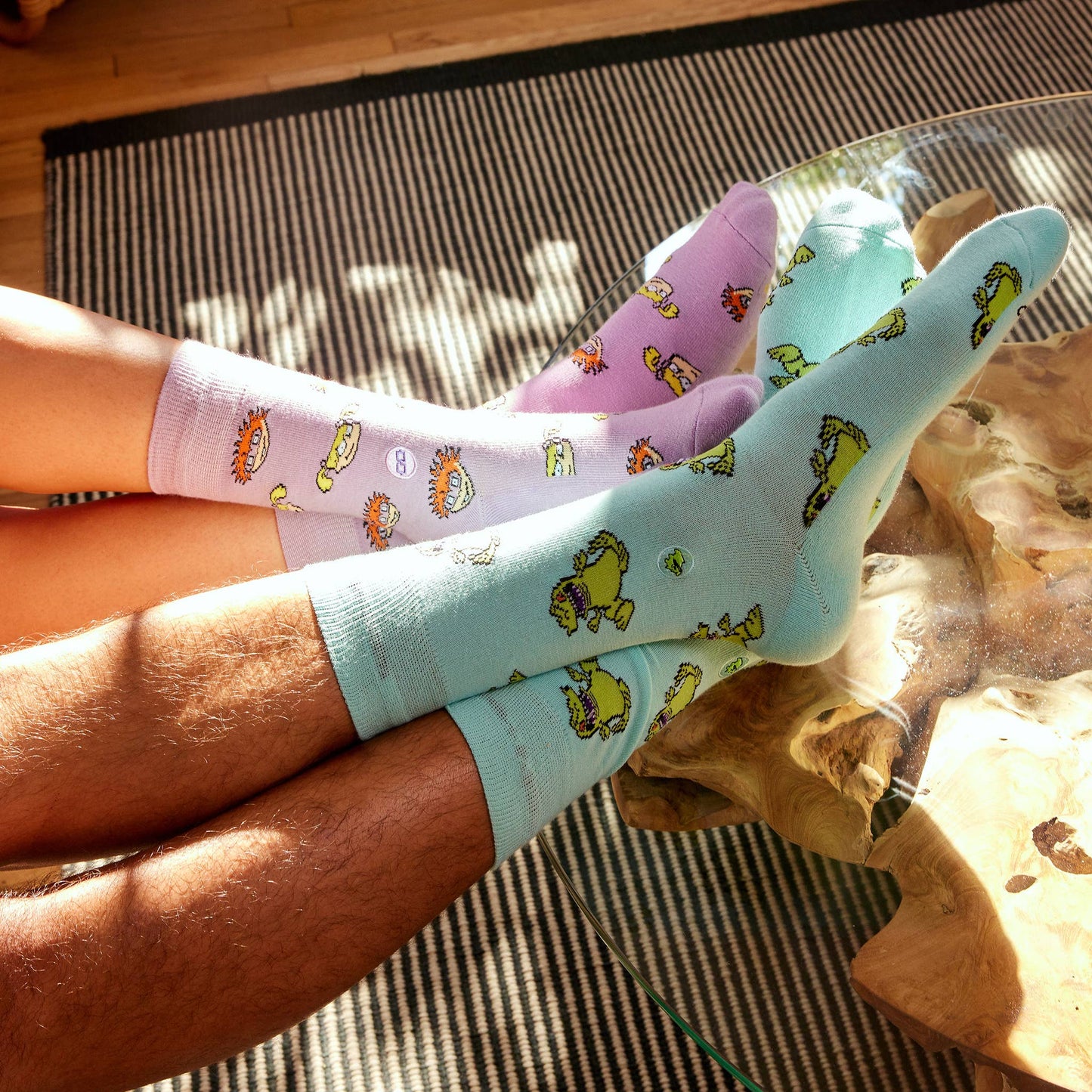 Conscious Step - Rugrats Socks that Find a Cure (Blue Reptars) Conscious Step -better made easy-eco-friendly-sustainable-gifting