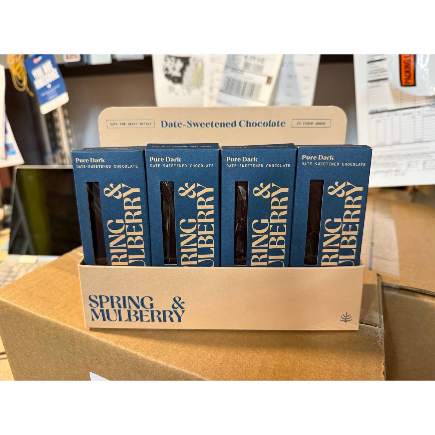 Spring & Mulberry - *Mini* Pure Dark Date-Sweetened Chocolate Bar Spring & Mulberry -better made easy-eco-friendly-sustainable-gifting