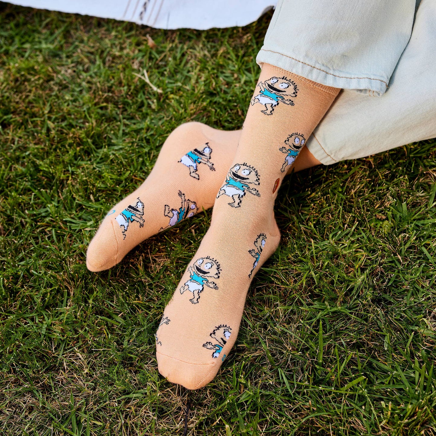 Conscious Step - Rugrats Socks that Find a Cure (Orange Tommy Pickles) Conscious Step -better made easy-eco-friendly-sustainable-gifting