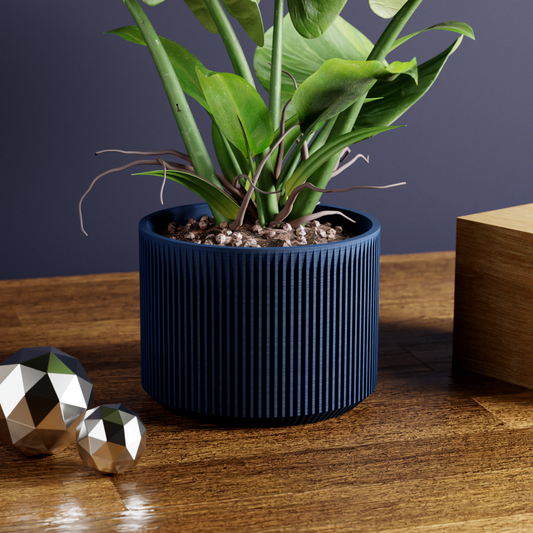 Modernized Pottery - SAKURA Planter  Modernized Pottery 6 Inches Navy Blue -better made easy-eco-friendly-sustainable-gifting