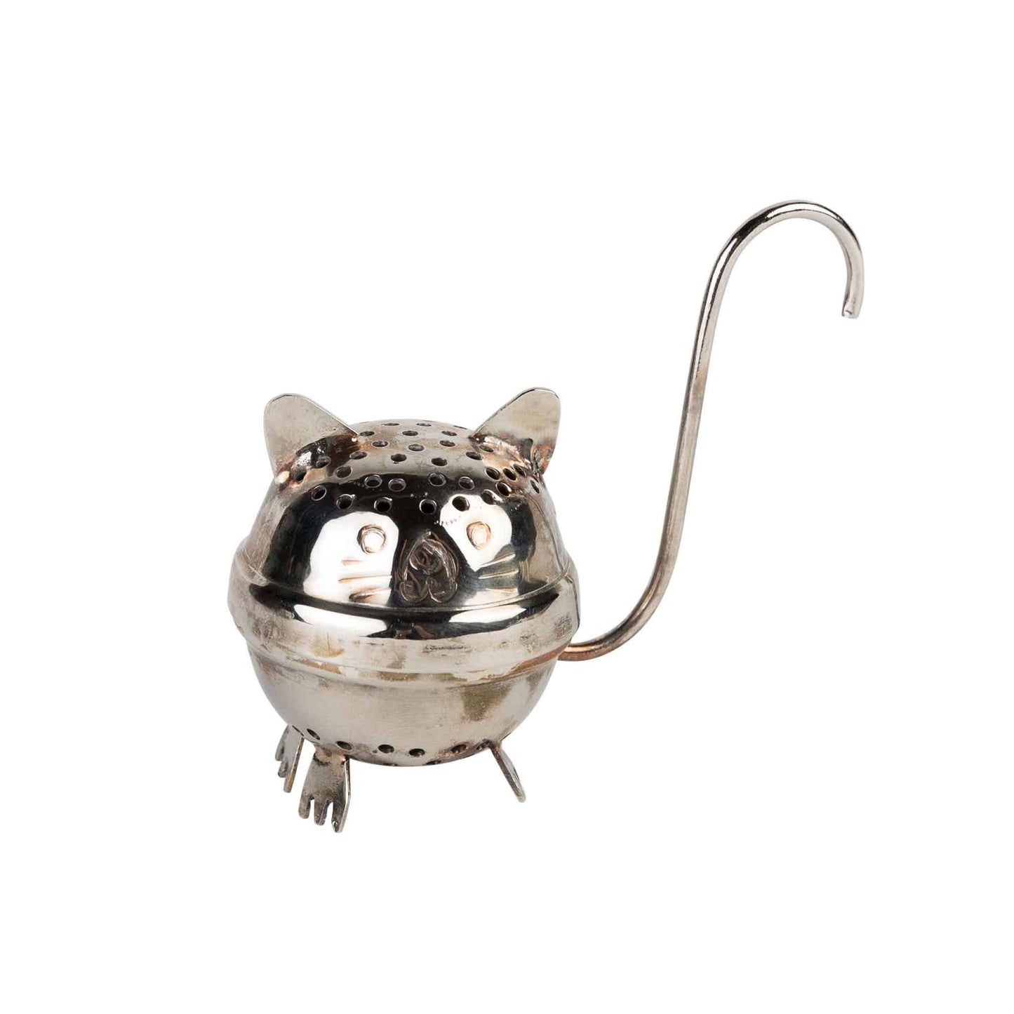 Ten Thousand Villages - Billee Standing Cat Tea Ball Infuser Ten Thousand Villages -better made easy-eco-friendly-sustainable-gifting