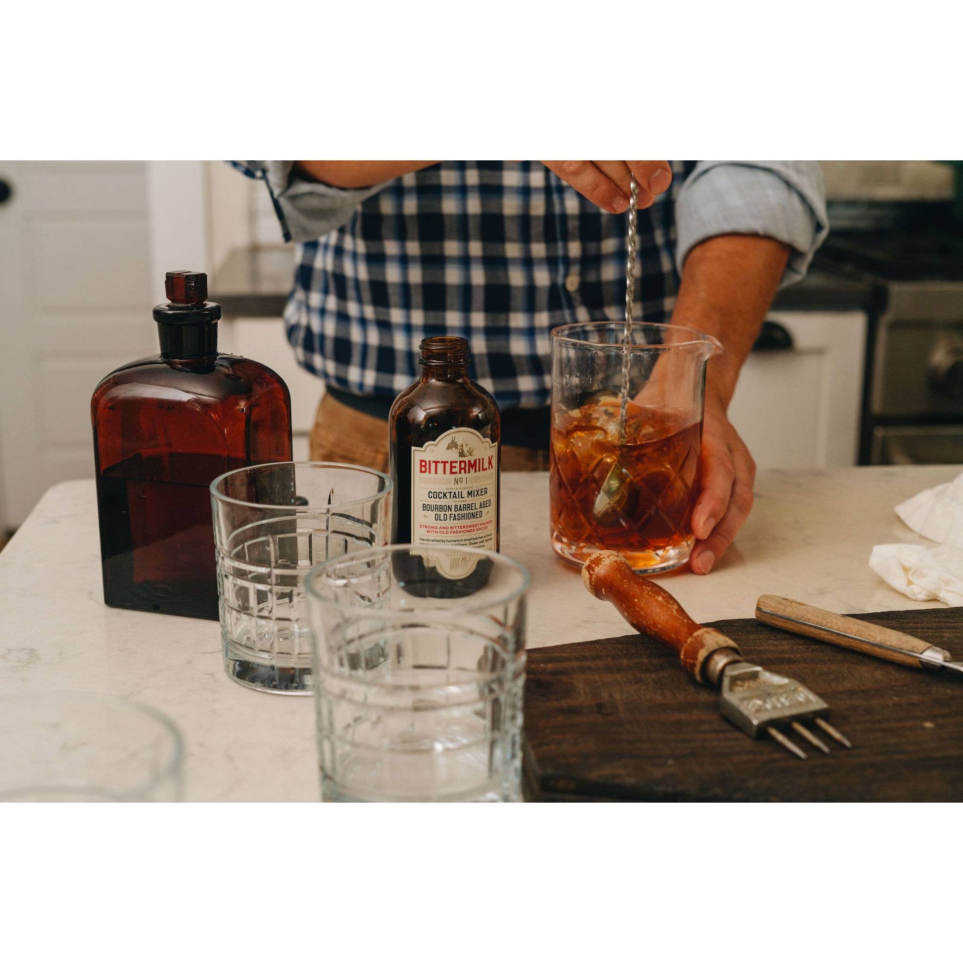 Bittermilk Bottling Co. - Bittermilk No.1 - Bourbon Barrel Aged Old Fashioned Bittermilk Bottling Co. -better made easy-eco-friendly-sustainable-gifting