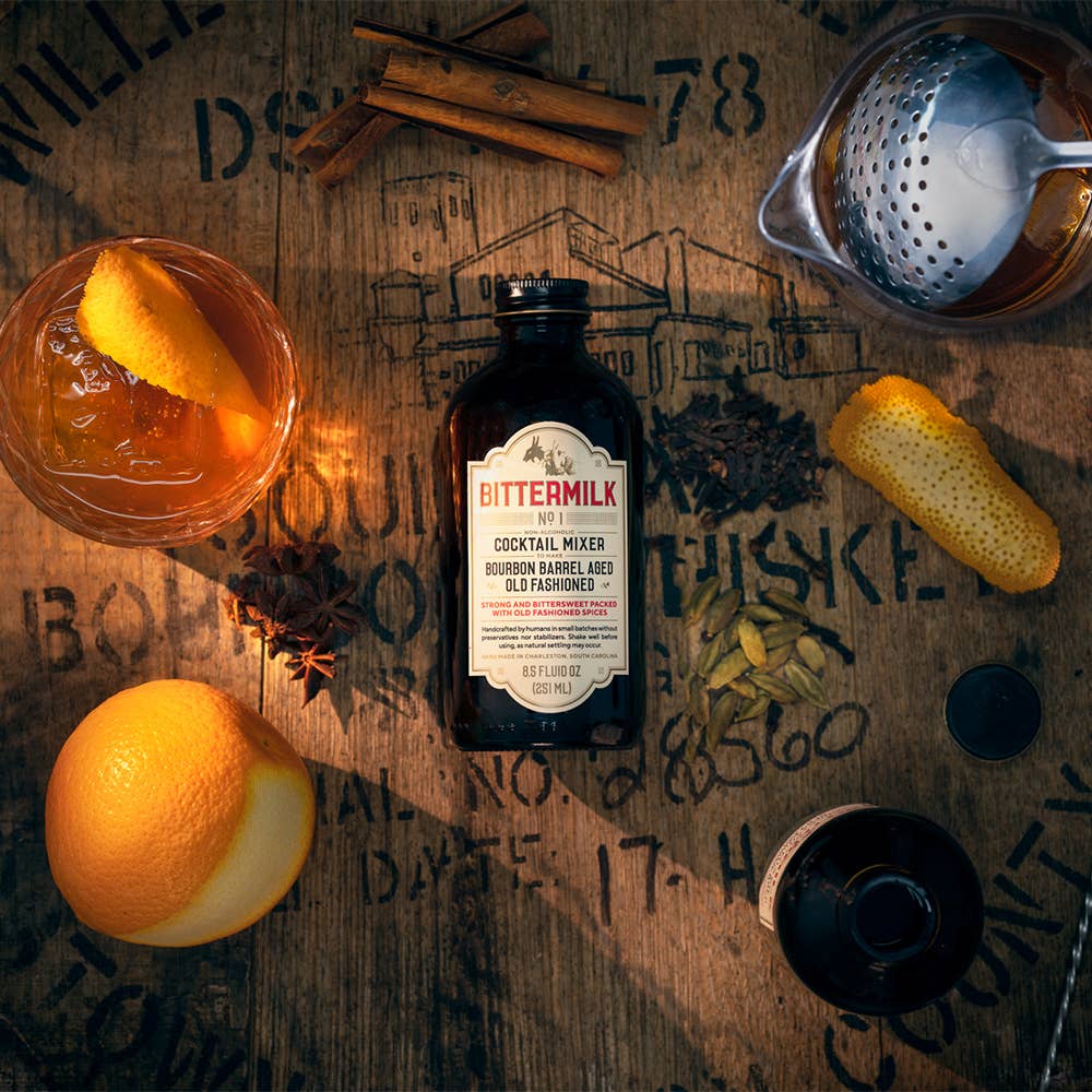 Bittermilk Bottling Co. - Bittermilk No.1 - Bourbon Barrel Aged Old Fashioned Bittermilk Bottling Co. -better made easy-eco-friendly-sustainable-gifting