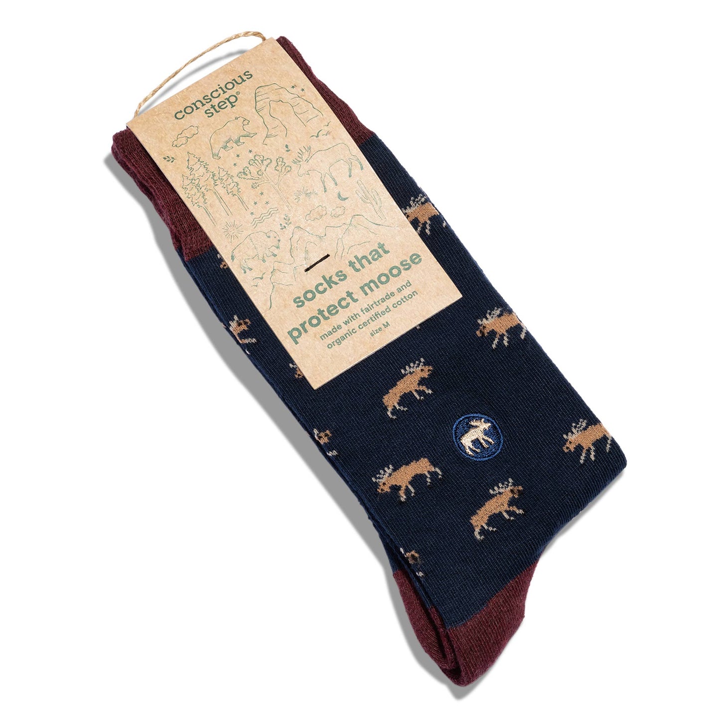 Conscious Step - Socks that Protect Moose Conscious Step -better made easy-eco-friendly-sustainable-gifting