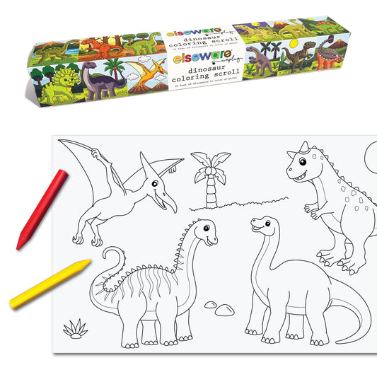 eco-kids - Coloring Scrolls - Dinosaur eco-kids / elseware unplug -better made easy-eco-friendly-sustainable-gifting