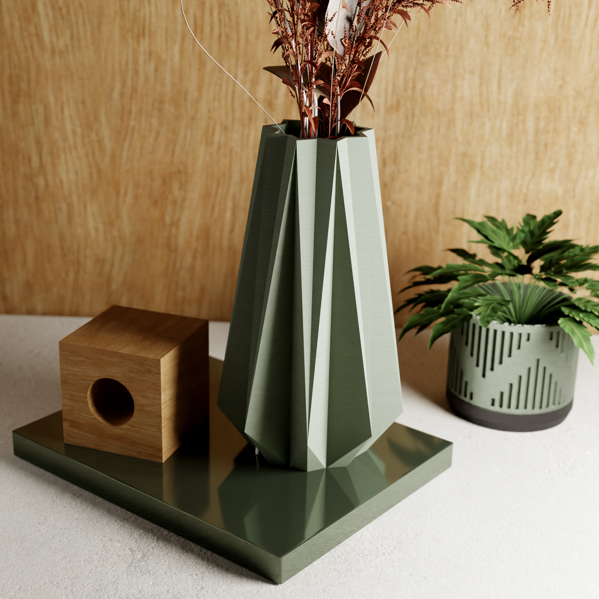 Modernized Pottery - eco-friendly TIMBER Vase  Modernized Pottery   -better made easy-eco-friendly-sustainable-gifting