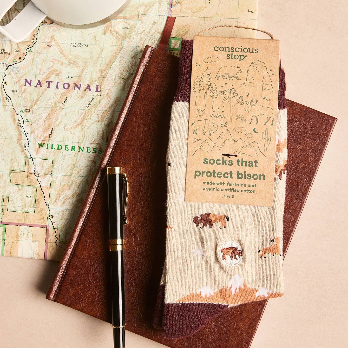 Conscious Step - Socks that Protect Bison Conscious Step -better made easy-eco-friendly-sustainable-gifting