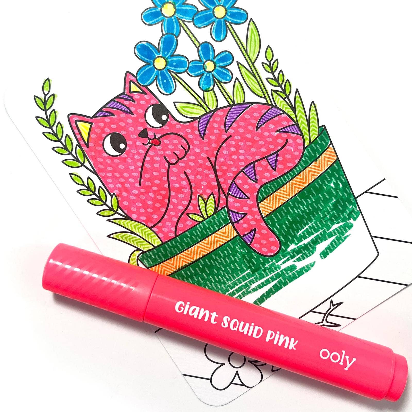OOLY - Undercover Art Hidden Patterns Coloring- Smitten Kitten  OOLY   -better made easy-eco-friendly-sustainable-gifting