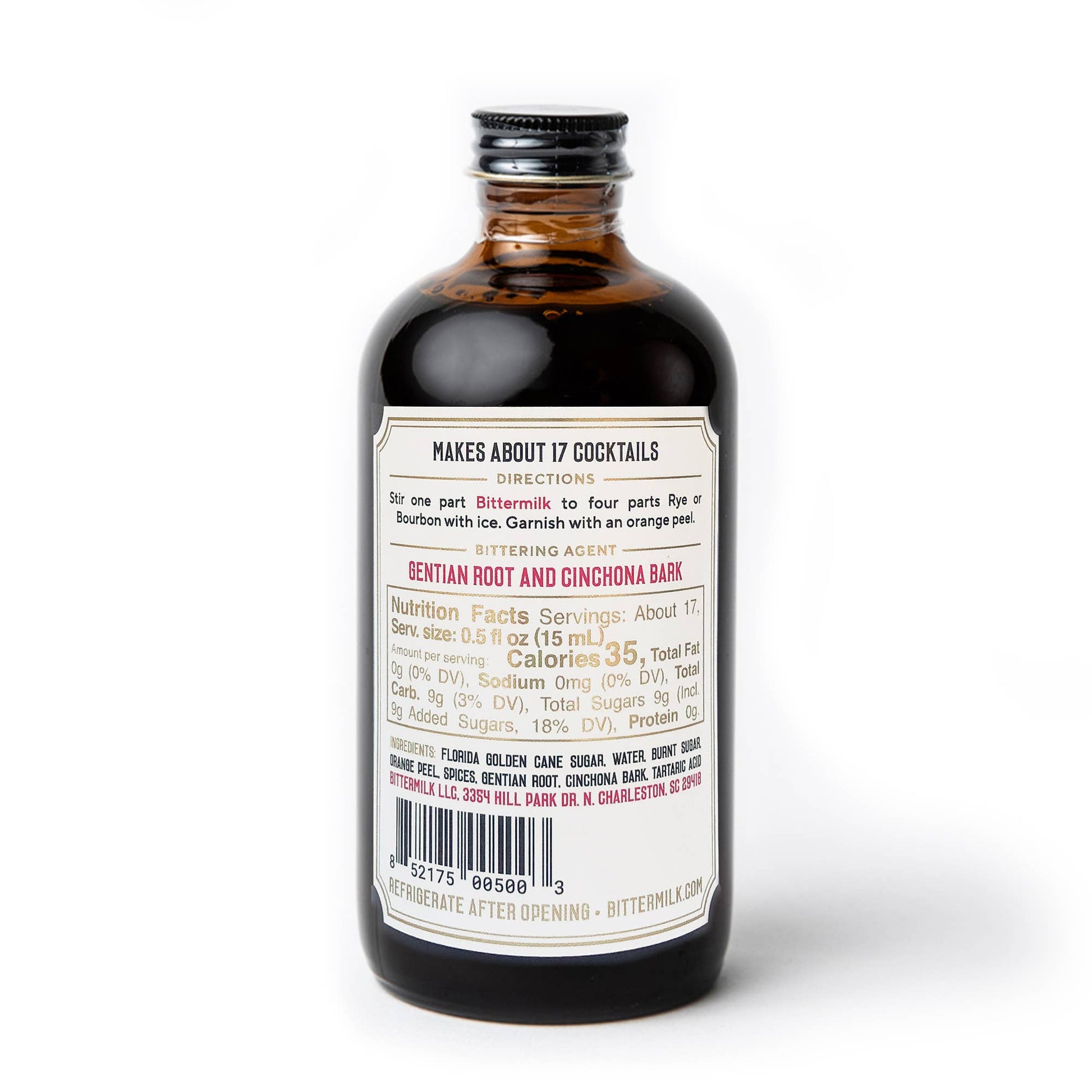 Bittermilk Bottling Co. - Bittermilk No.1 - Bourbon Barrel Aged Old Fashioned Bittermilk Bottling Co. -better made easy-eco-friendly-sustainable-gifting