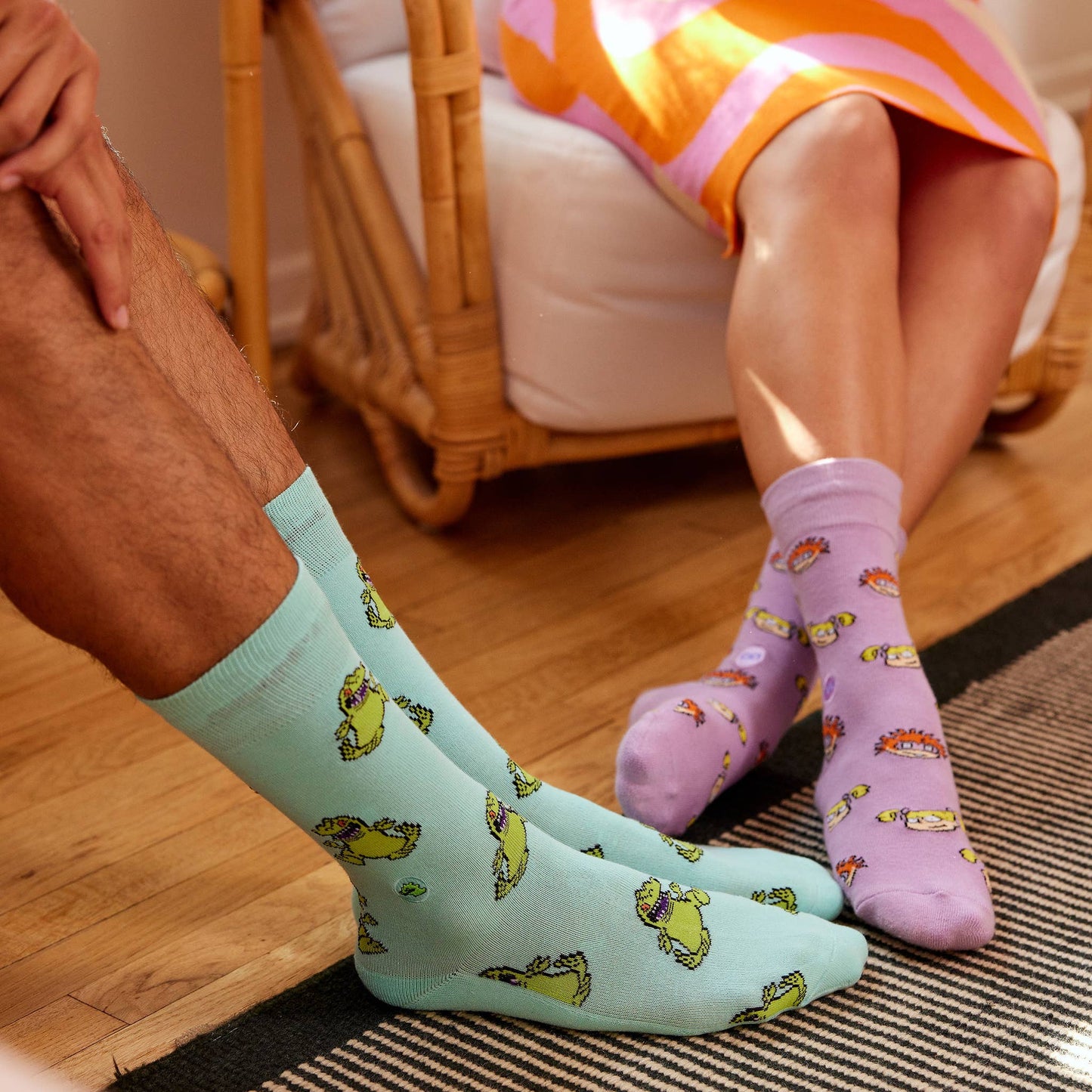Conscious Step - Rugrats Socks that Find a Cure (Blue Reptars) Conscious Step -better made easy-eco-friendly-sustainable-gifting