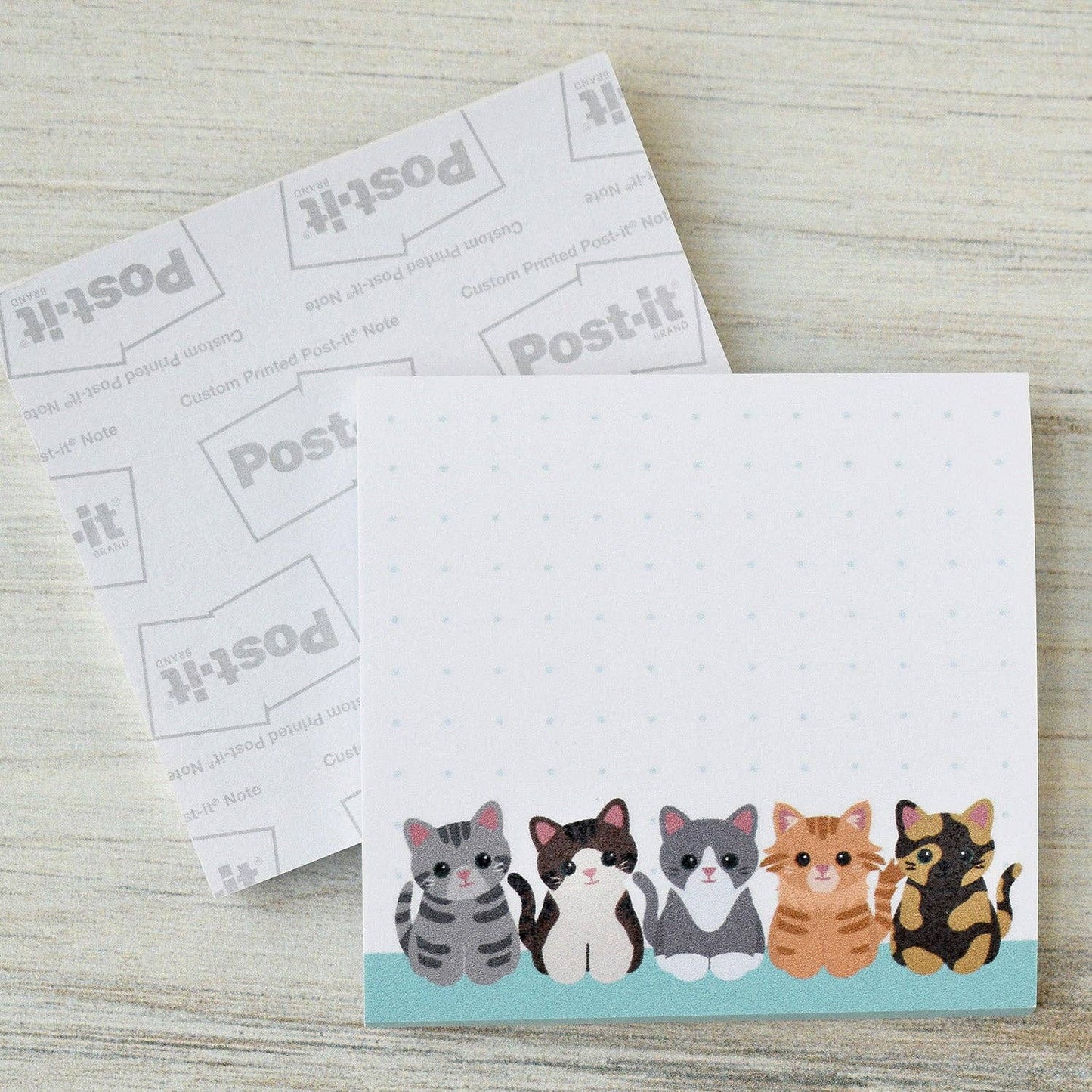Chester and Pearl - Cute Cats Dotted Grid Sticky Notes Chester and Pearl -better made easy-eco-friendly-sustainable-gifting