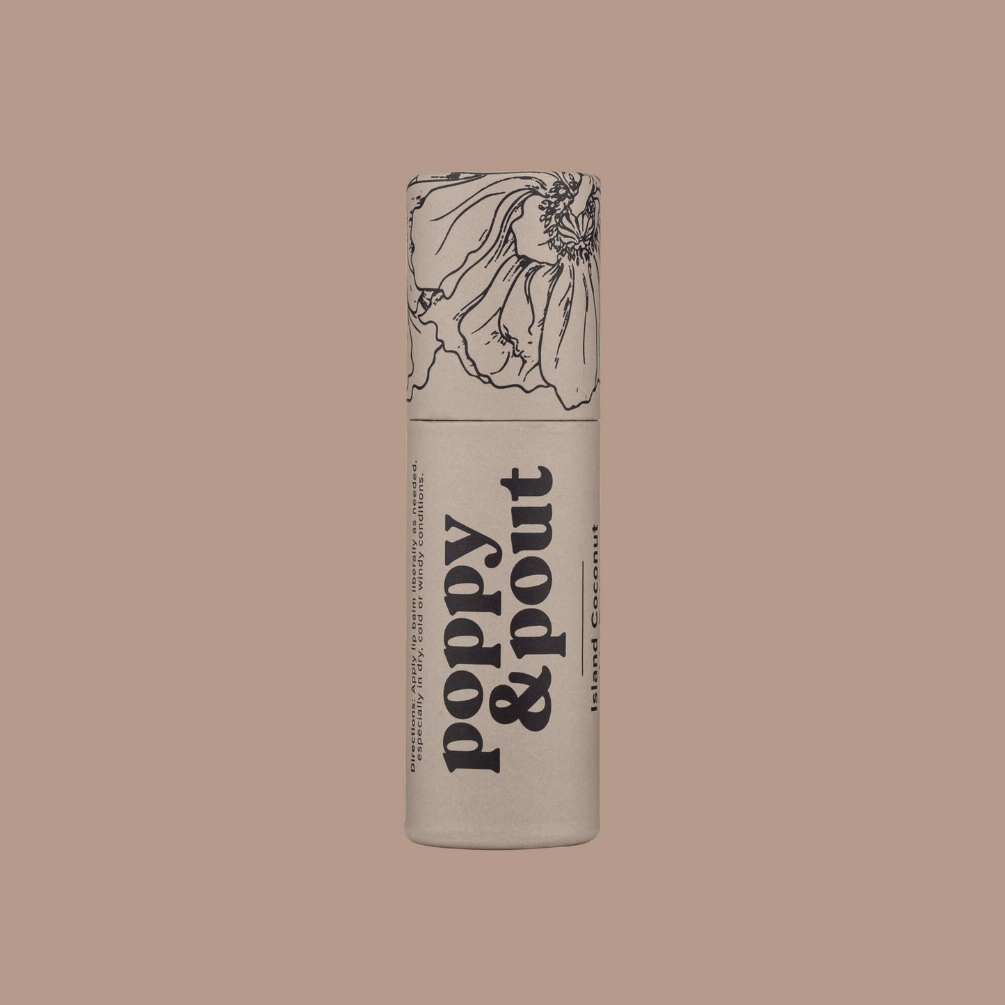 Poppy & Pout - Lip Balm, Island Coconut Poppy & Pout -better made easy-eco-friendly-sustainable-gifting