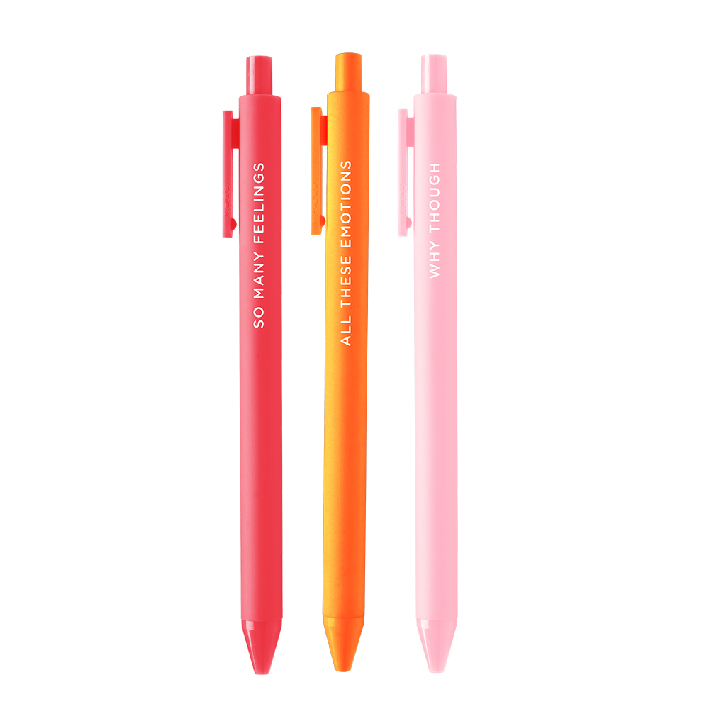 Talking Out of Turn: All the Emotions - 3 pack Jotter Set Talking Out of Turn -better made easy-eco-friendly-sustainable-gifting
