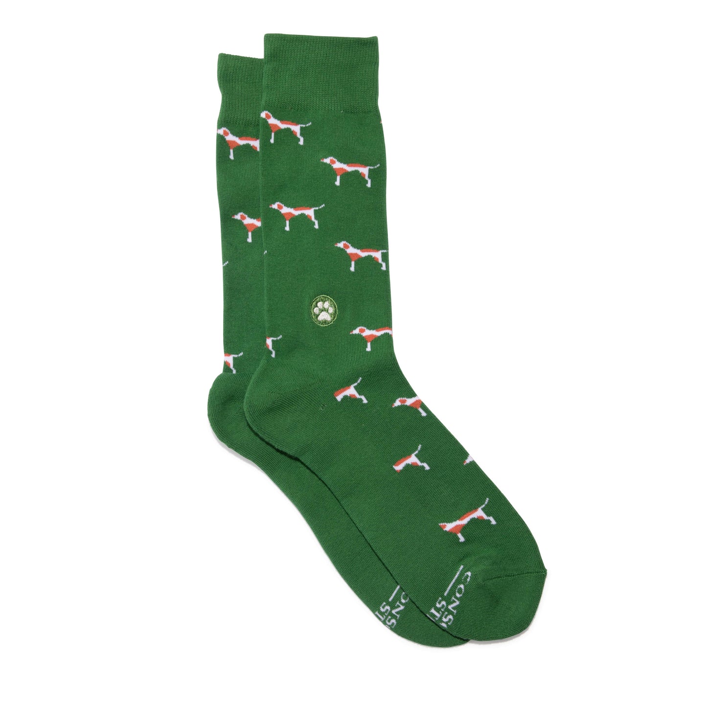 Socks that Save Dogs (Green Dogs) Conscious Step Medium -better made easy-eco-friendly-sustainable-gifting