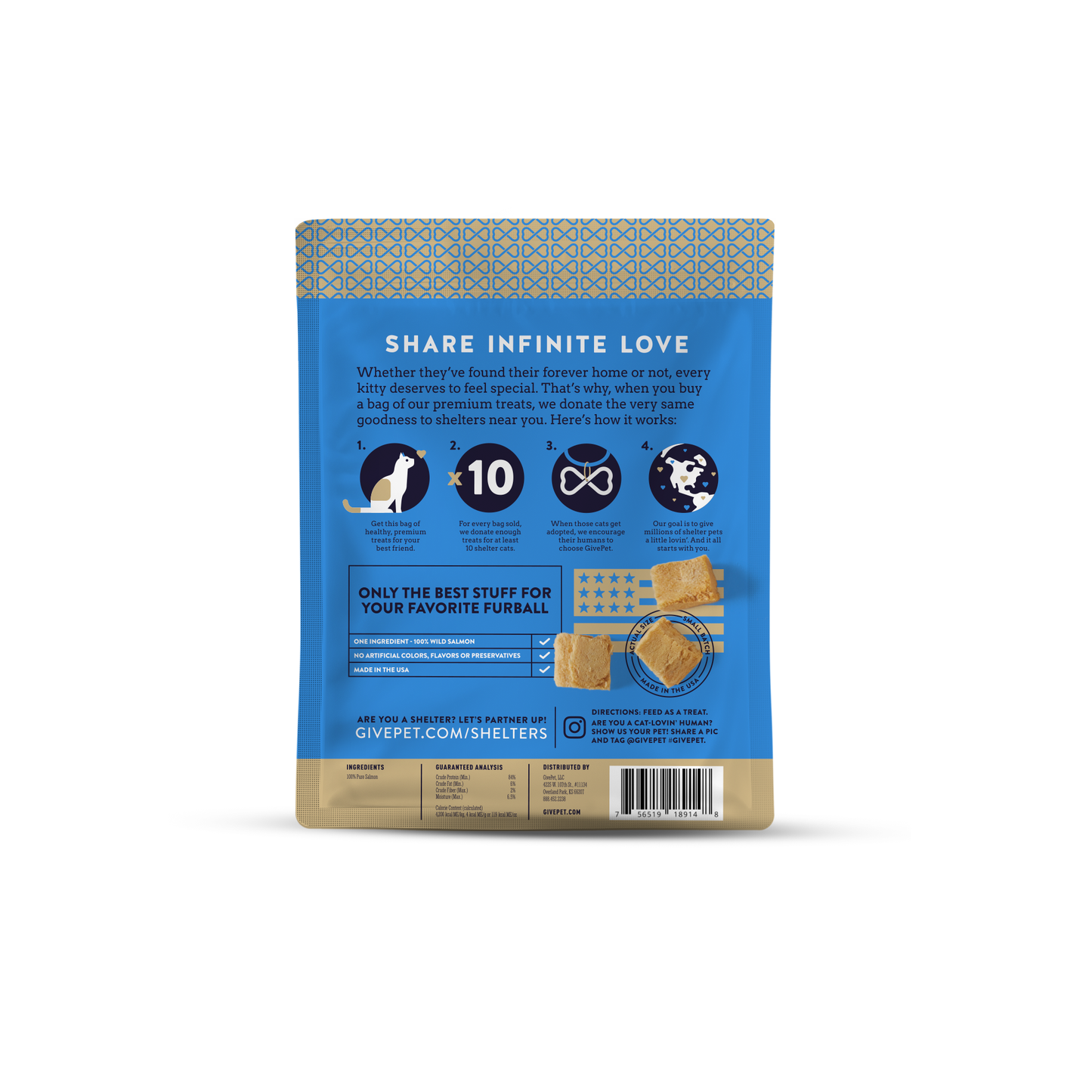 GivePet - Purrfect Cast Freeze Dried Cat Treats GivePet -better made easy-eco-friendly-sustainable-gifting