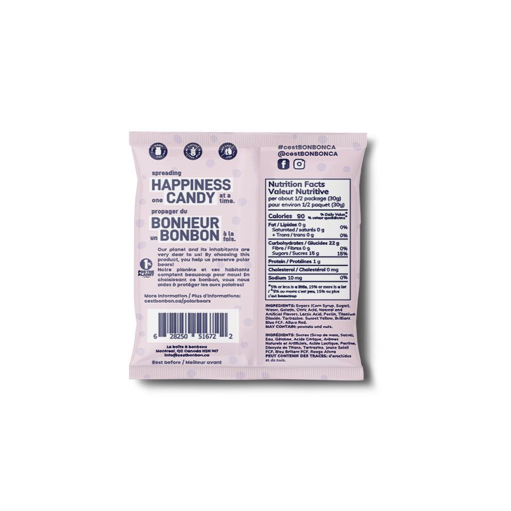 La boîte à bonbons - Polar Bears - Gummy Candies La boîte à bonbons -better made easy-eco-friendly-sustainable-gifting