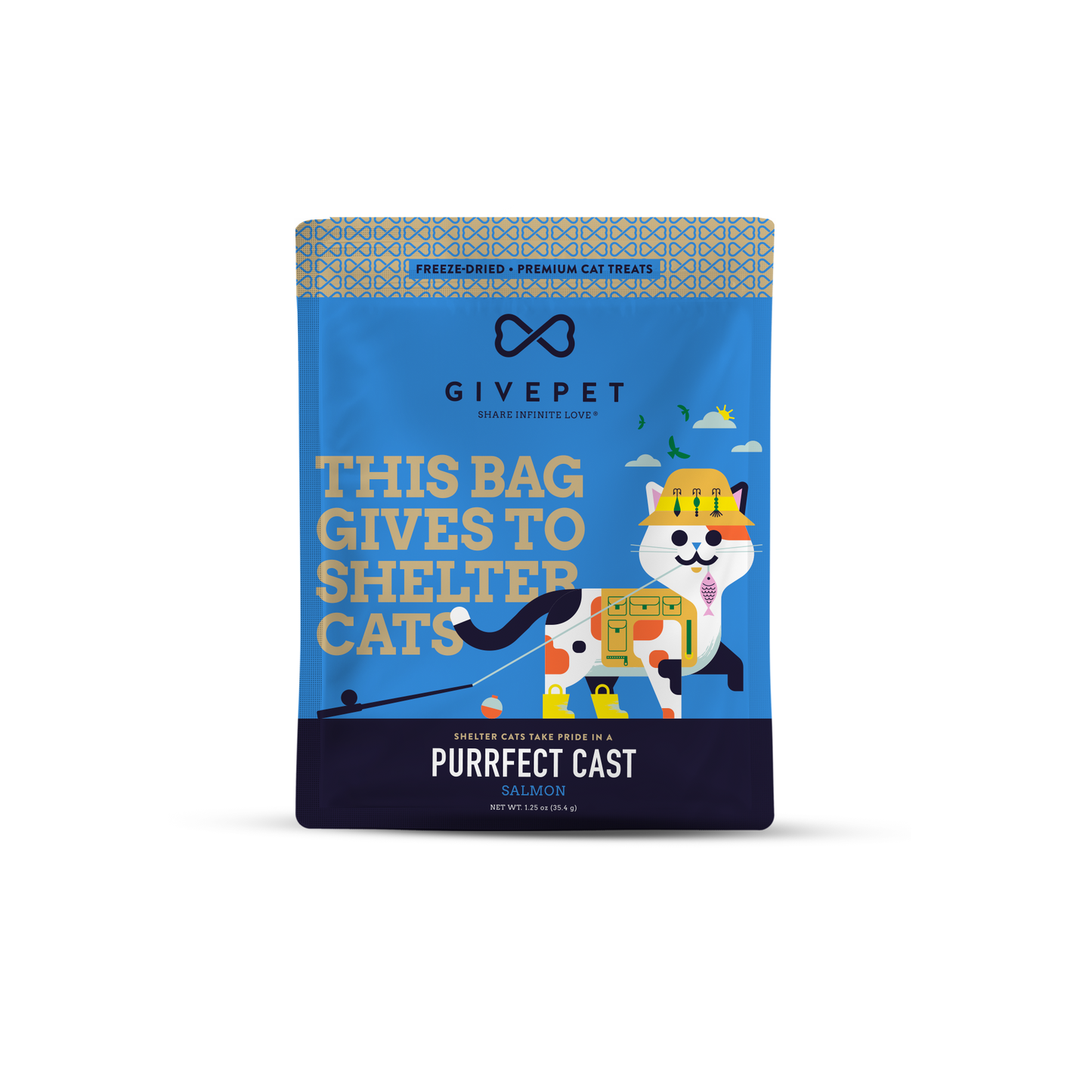 GivePet - Purrfect Cast Freeze Dried Cat Treats GivePet -better made easy-eco-friendly-sustainable-gifting