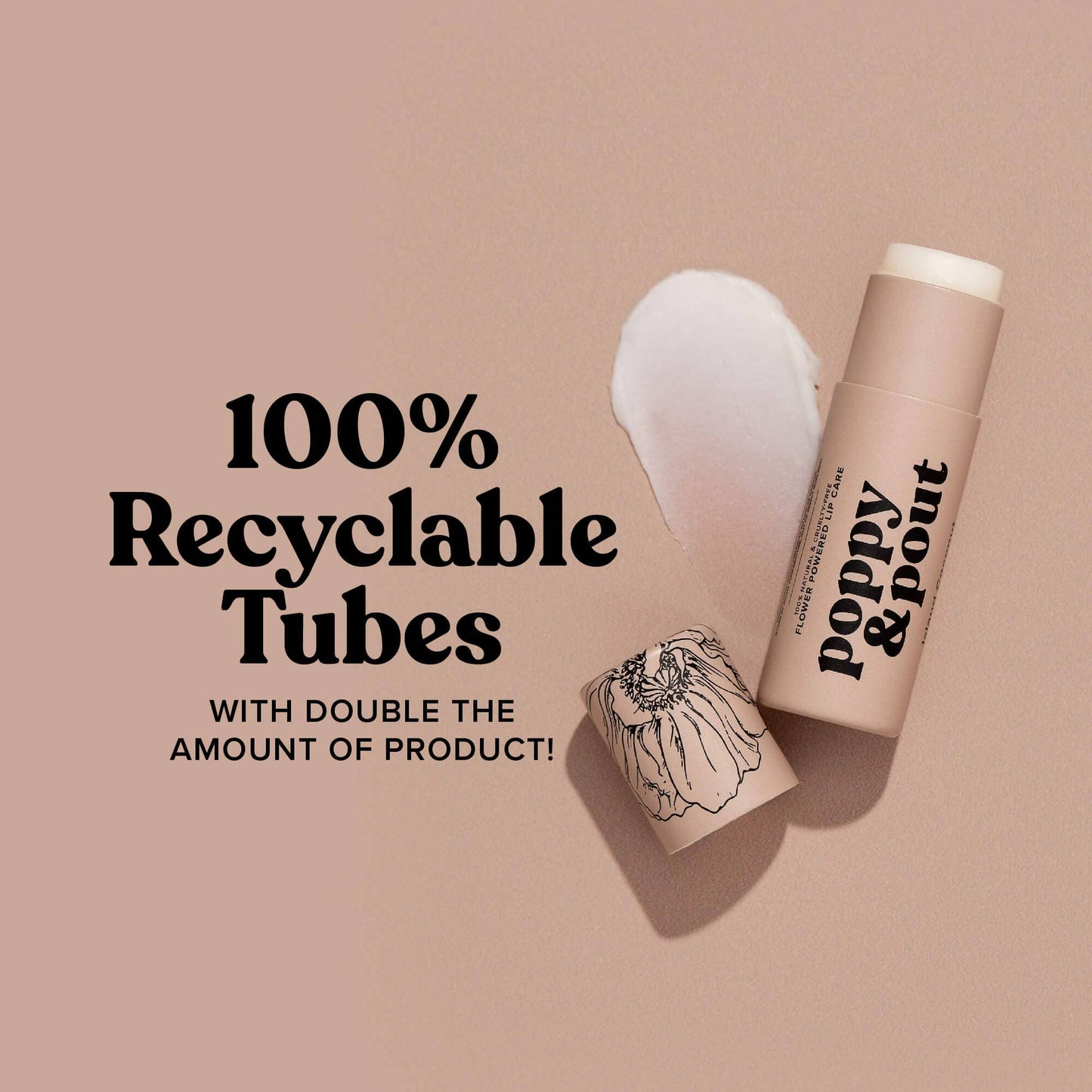 Poppy & Pout - Lip Balm, Island Coconut Poppy & Pout -better made easy-eco-friendly-sustainable-gifting