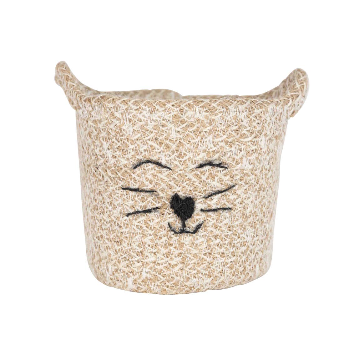 Ten Thousand Villages - Cat Face Jute Basket - Small Ten Thousand Villages -better made easy-eco-friendly-sustainable-gifting