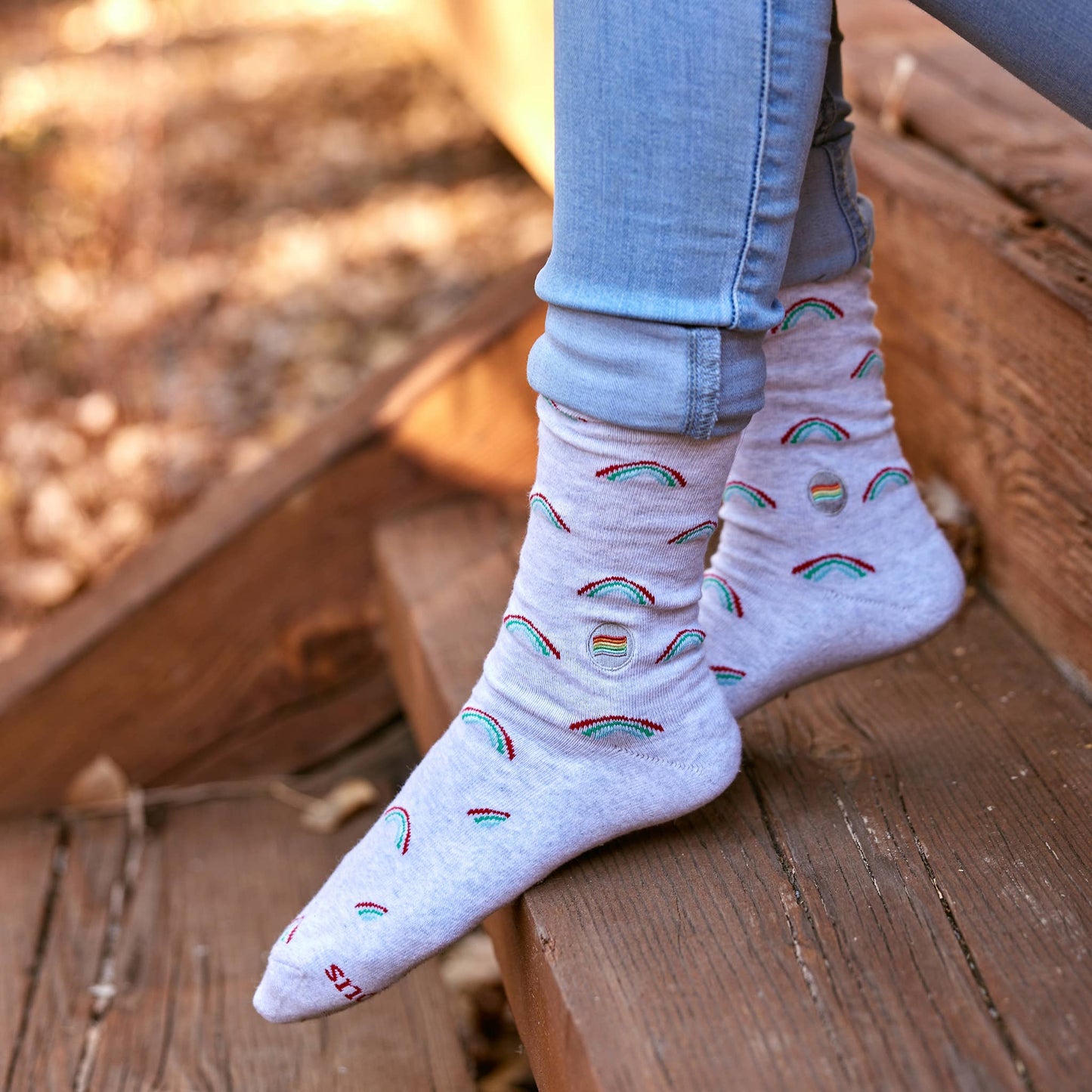 Conscious Step - Socks that Save LGBTQ Lives (Radiant Rainbows) Conscious Step -better made easy-eco-friendly-sustainable-gifting