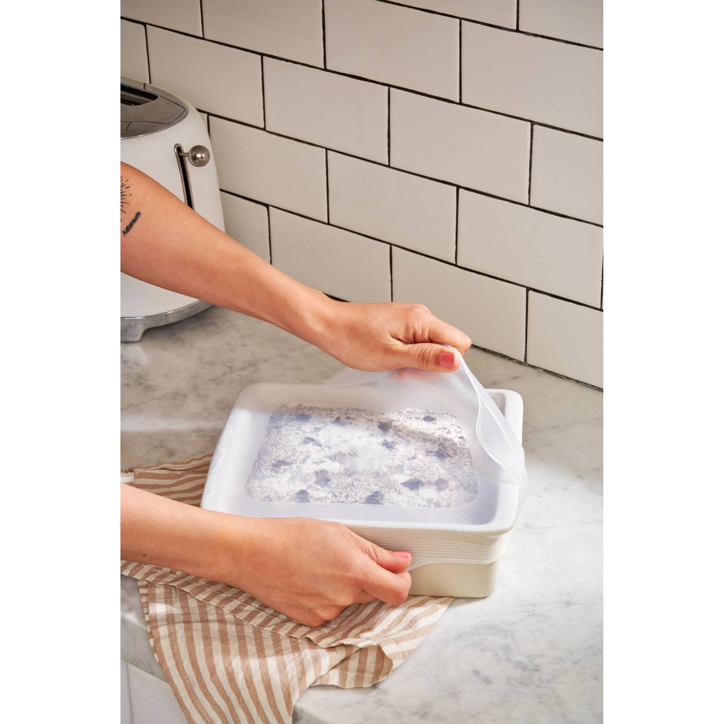 FINAL SALE - Reusable Silicone Stretch Baking Lids - Set of 3 W&P -better made easy-eco-friendly-sustainable-gifting