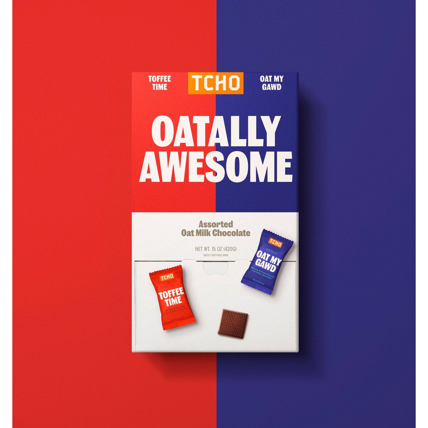 TCHO - Oatally Awesome, Snacking Bite-Sized Chocolate TCHO 1 bar -better made easy-eco-friendly-sustainable-gifting