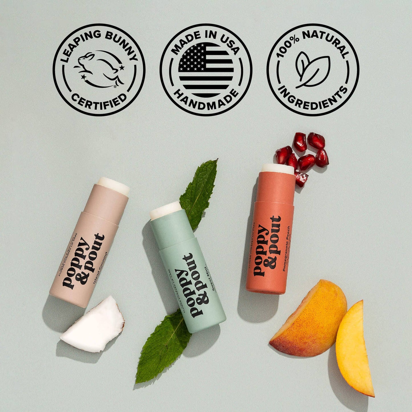 Poppy & Pout - Lip Balm, Sweet Mint Poppy & Pout -better made easy-eco-friendly-sustainable-gifting