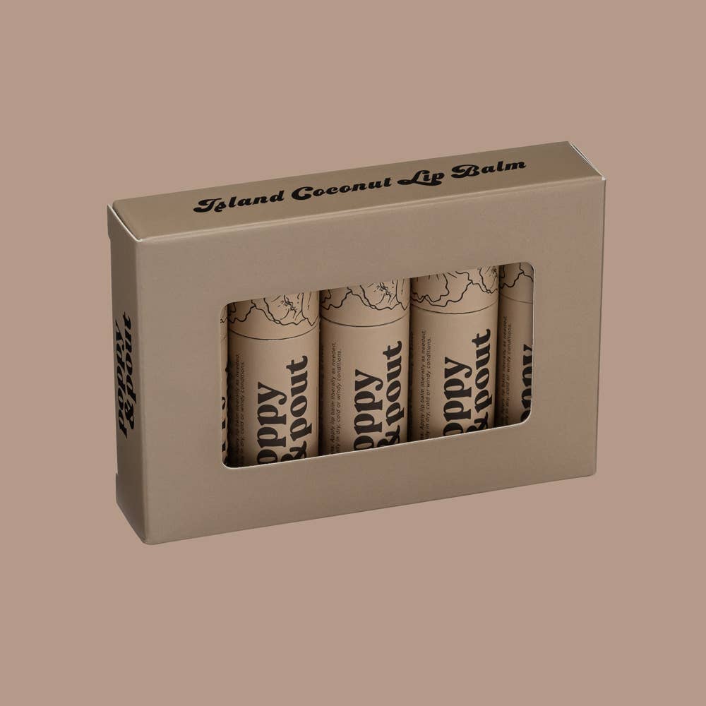 Poppy & Pout - Lip Balm, Island Coconut Poppy & Pout -better made easy-eco-friendly-sustainable-gifting