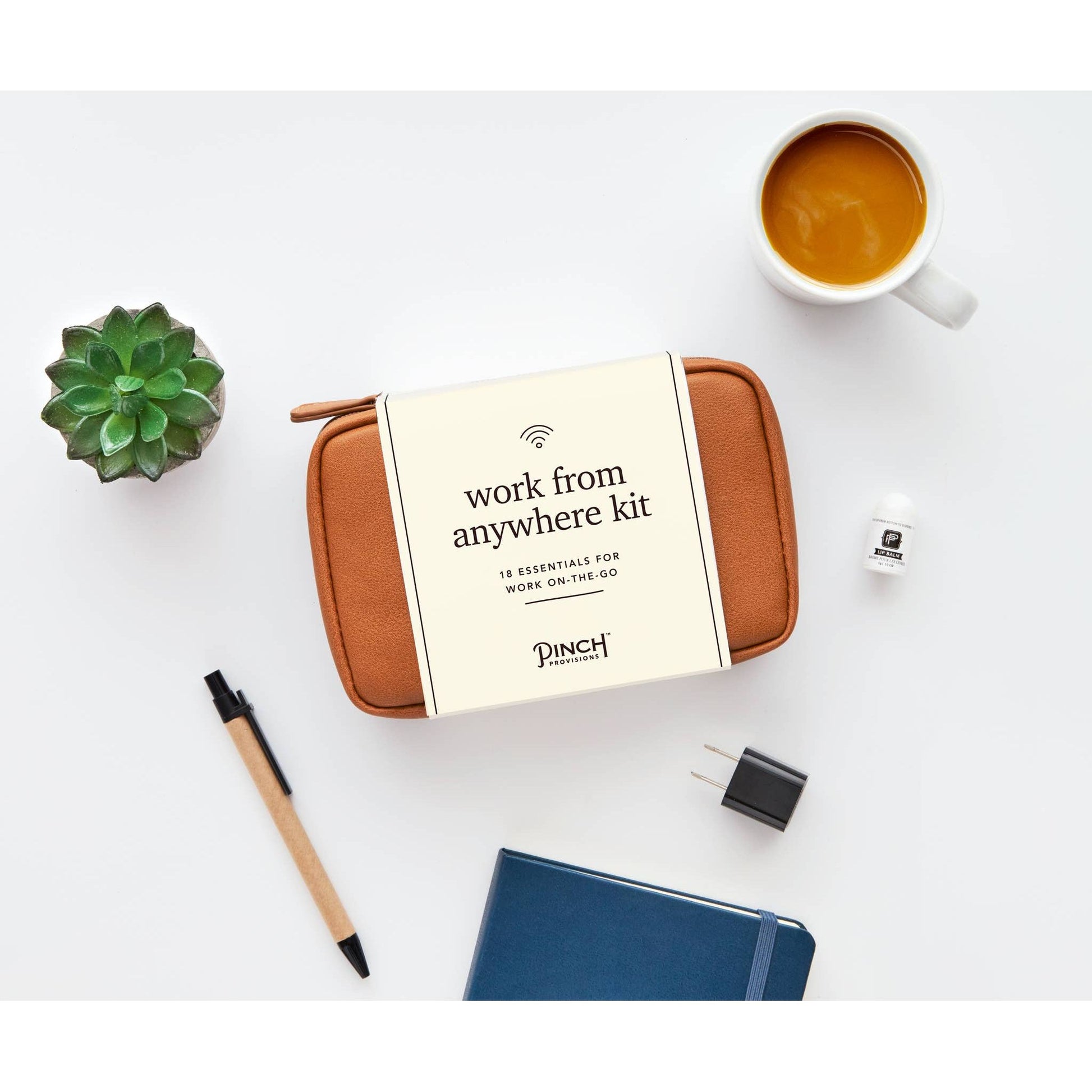 PINCH Provisions - Work from Anywhere Kit | Cognac  Pinch Provisions   -better made easy-eco-friendly-sustainable-gifting