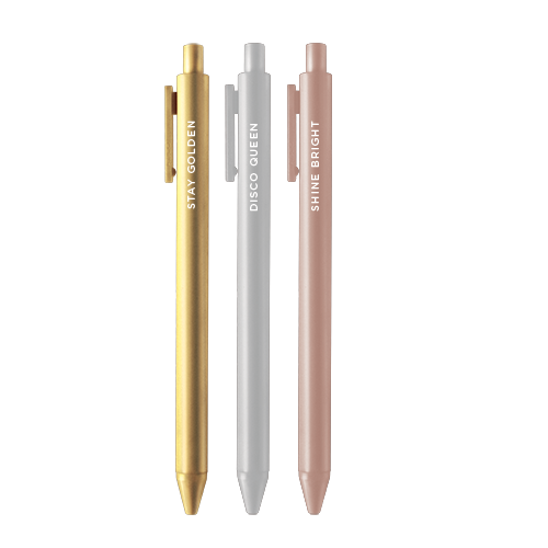 Talking Out of Turn: Stay Golden - 3 pack Jotter Set Talking Out of Turn -better made easy-eco-friendly-sustainable-gifting