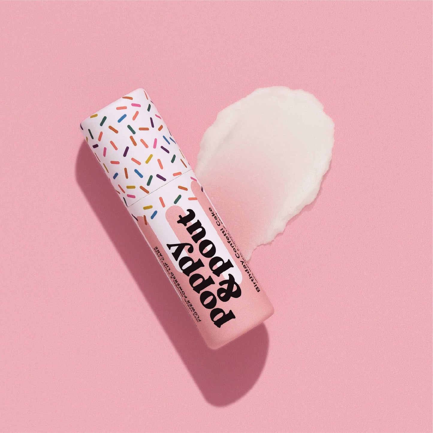 Poppy & Pout - Lip Balm, Birthday Confetti Cake, Pink Poppy & Pout -better made easy-eco-friendly-sustainable-gifting
