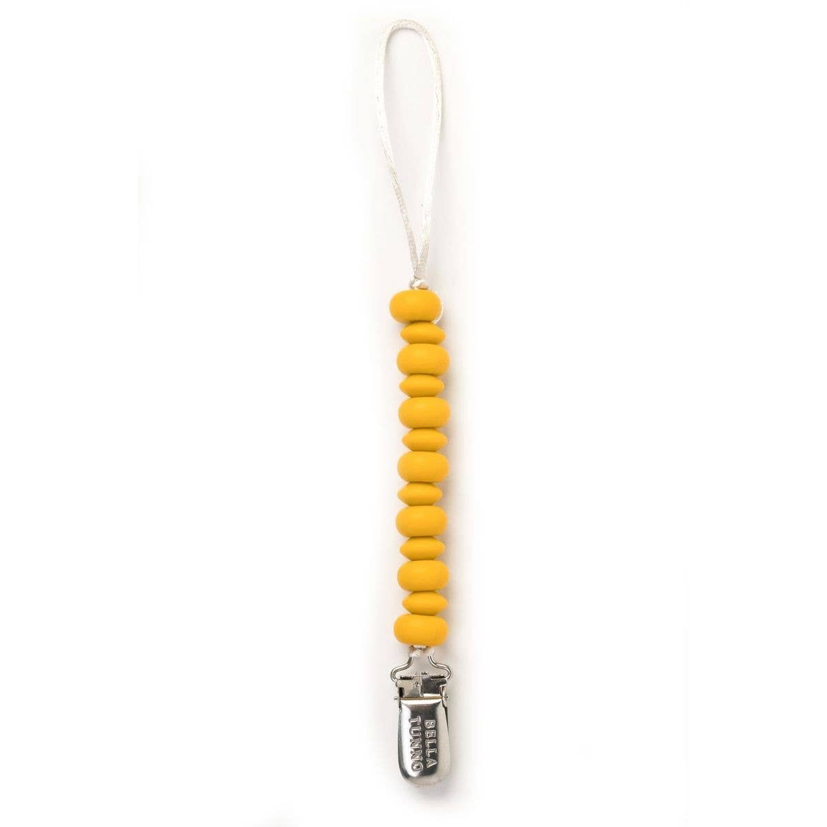 Bella Tunno - Mustard Pacifier Clip - a gift that gives a meal Bella Tunno -better made easy-eco-friendly-sustainable-gifting