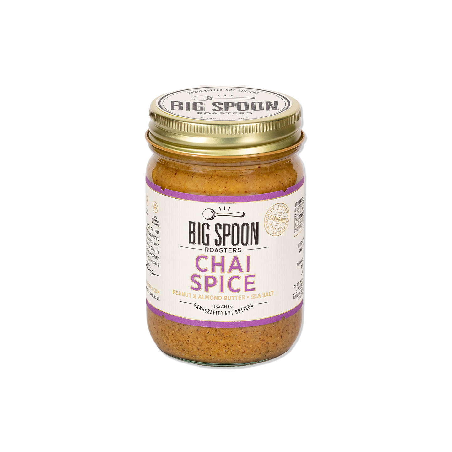 Big Spoon Roasters - Chai Spice Peanut & Almond Butter Big Spoon Roasters 13oz Jar -better made easy-eco-friendly-sustainable-gifting