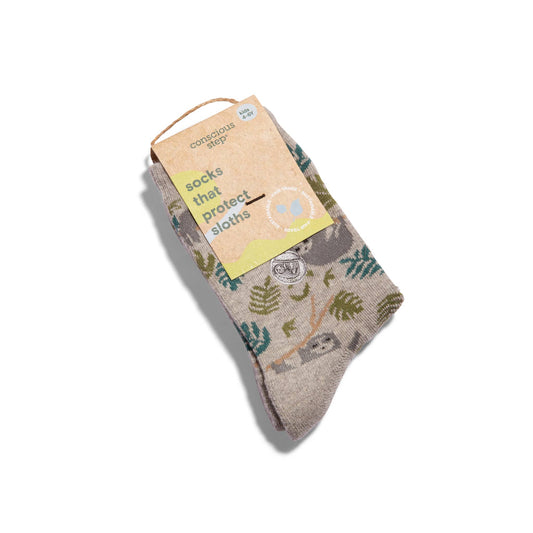 Conscious Step - Kids Socks that Protect Sloths  Conscious Step   -better made easy-eco-friendly-sustainable-gifting