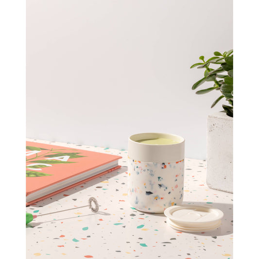 Porter Ceramic Reusable Coffee Mug 12oz - Terrazzo  W&P   -better made easy-eco-friendly-sustainable-gifting