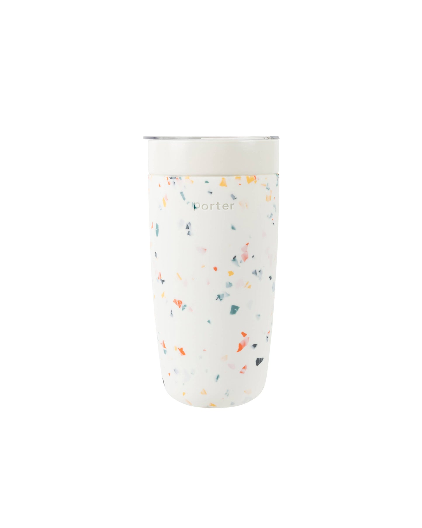 Porter - Insulated Ceramic Stainless Steel Coffee Tumbler - Terrazzo  W&P Terrazzo Cream  -better made easy-eco-friendly-sustainable-gifting