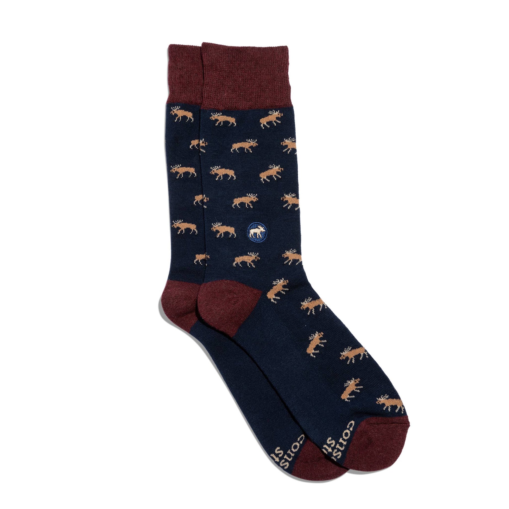 Conscious Step - Socks that Protect Moose  Conscious Step Small  -better made easy-eco-friendly-sustainable-gifting