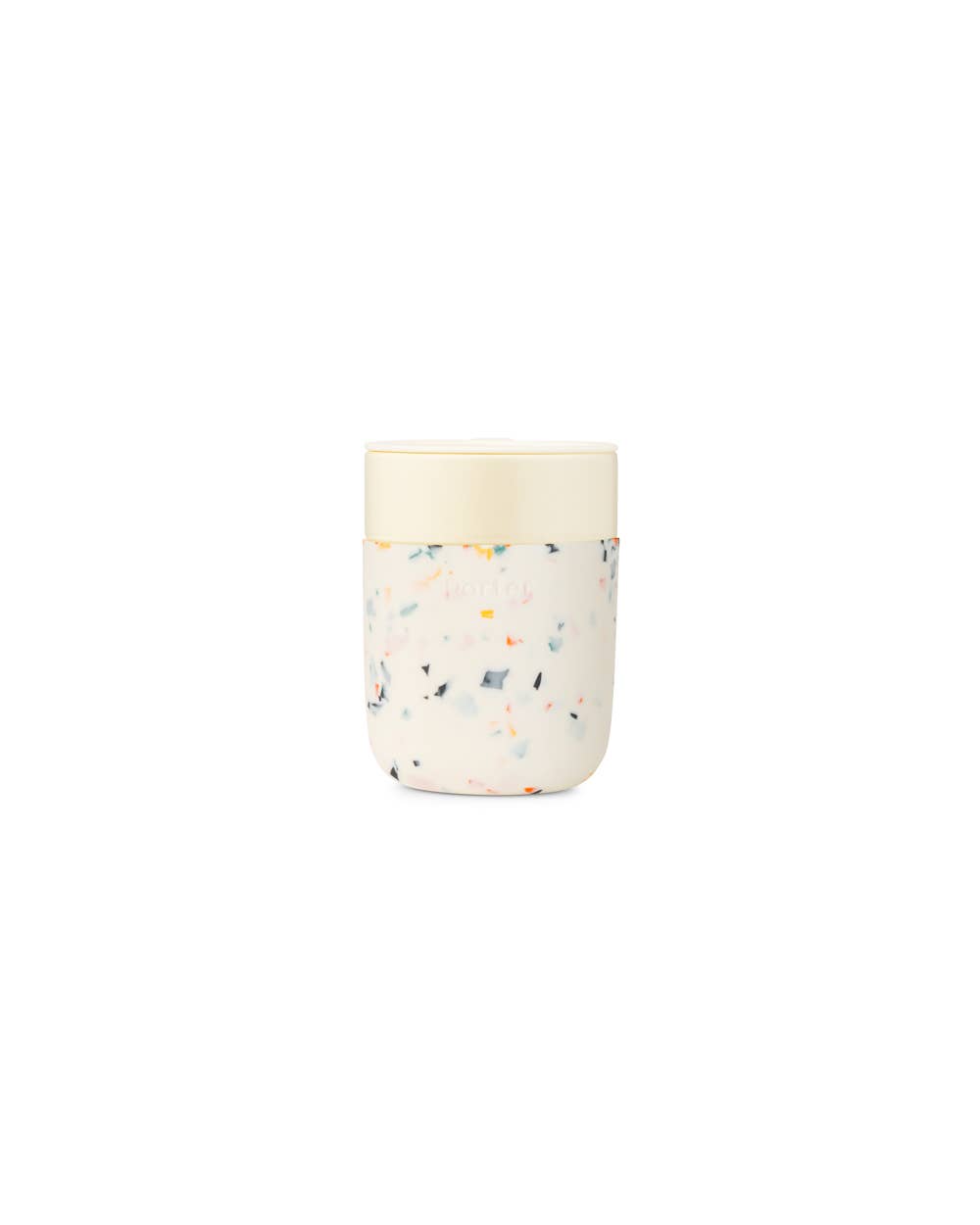 Porter Ceramic Reusable Coffee Mug 12oz - Terrazzo  W&P cream  -better made easy-eco-friendly-sustainable-gifting